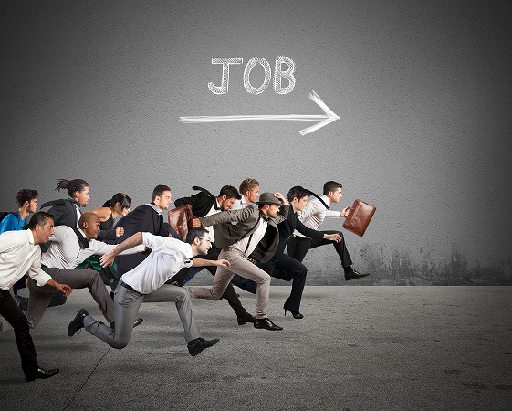 JOBに向かって走る人たち